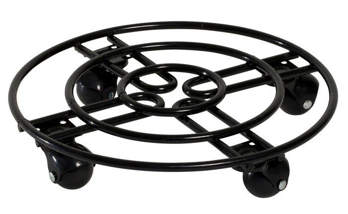 Blomvagn Stål Svart Ø30 cm Scan-Pot